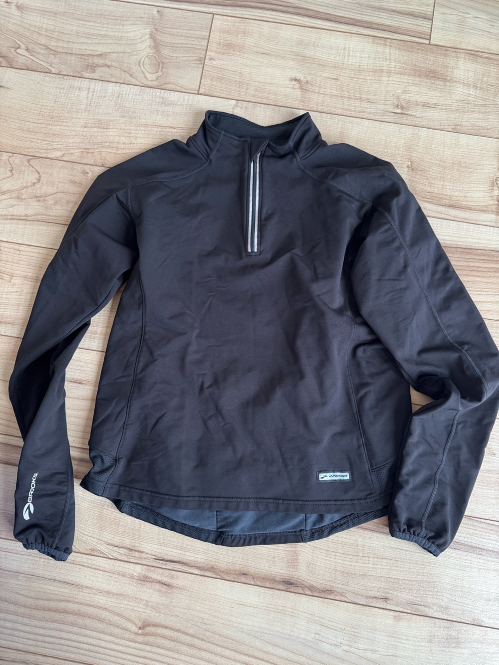 Brooks Black Performance Half-Zip Pullover
